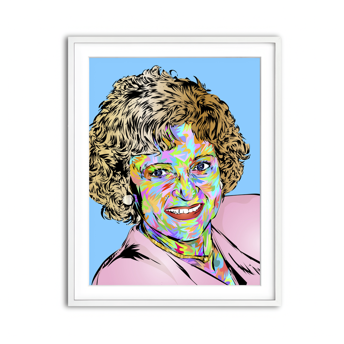 Framed Print 3x4 White