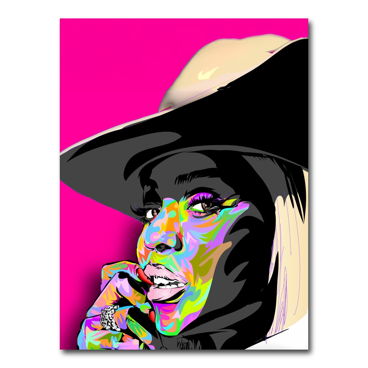 AUTO-MOCKUP WHITE | Beyonce Cowboy | 1 Piece | Gallery Wrap Canvas | group=3x4