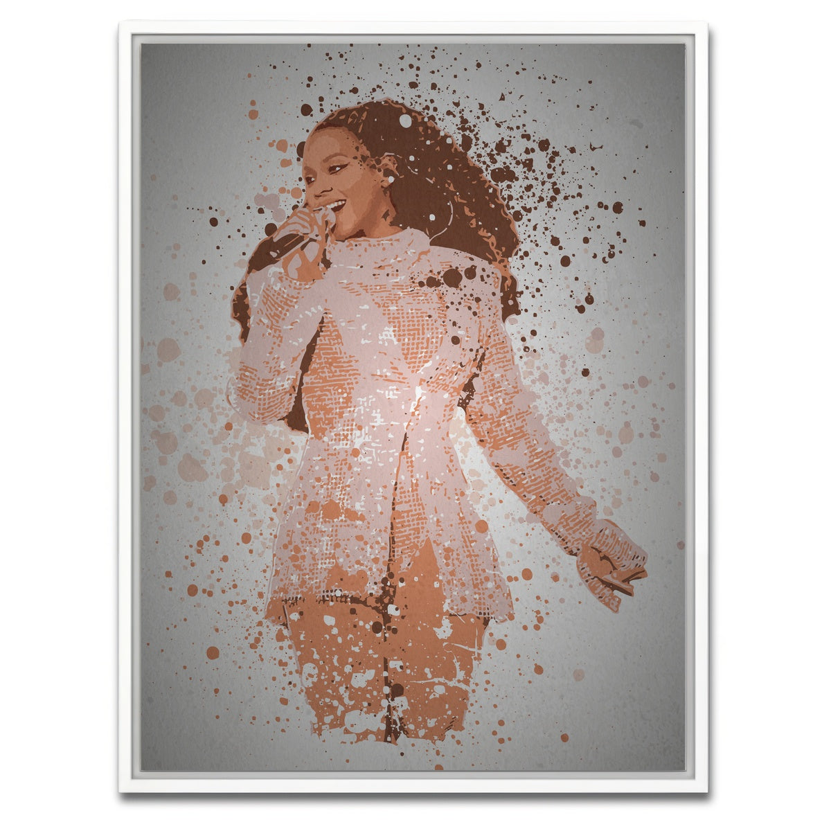 AUTO-MOCKUP WHITE | Beyonce Queen | 1 Piece | White Framed Canvas | group=3x4