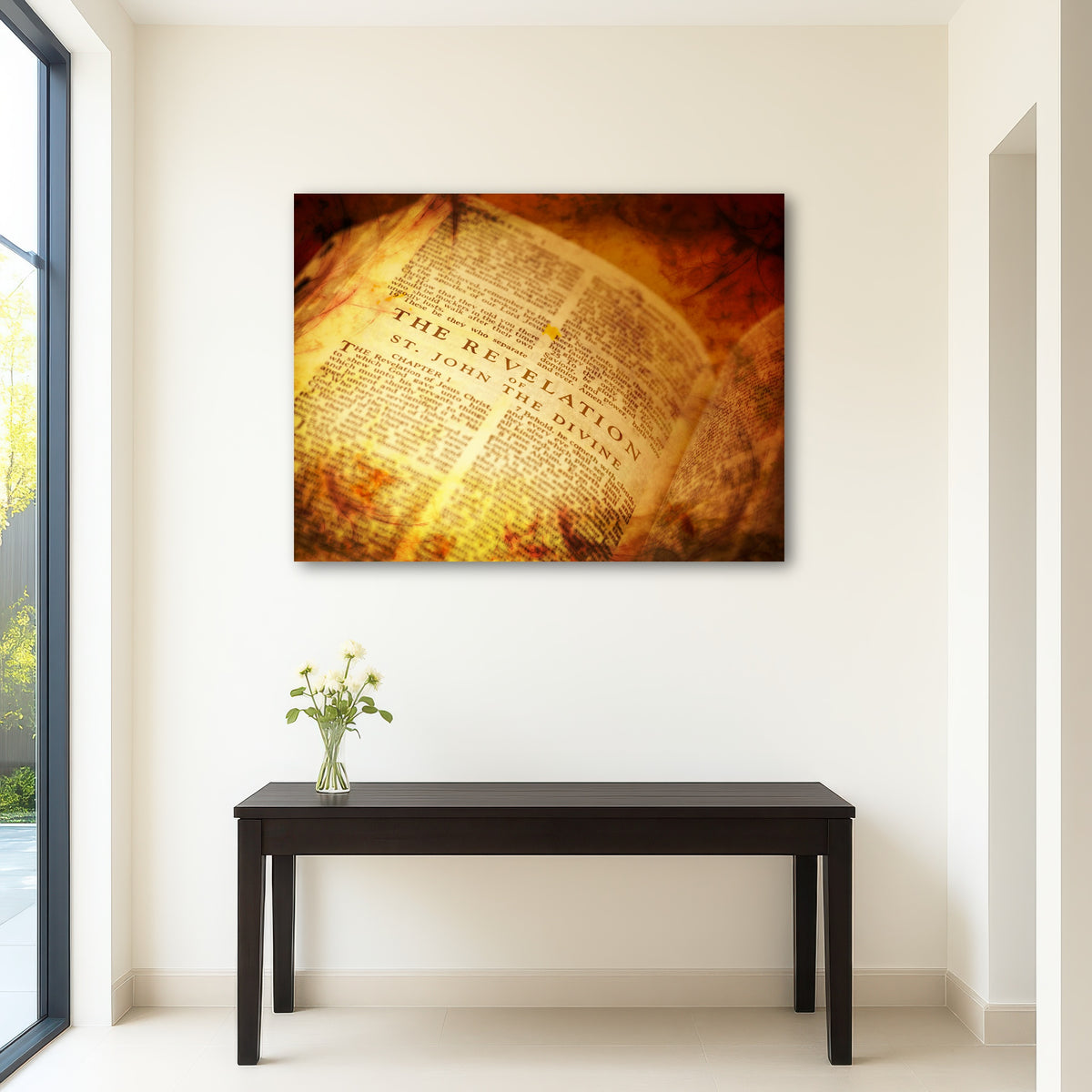 AUTO-MOCKUP ROOM | Bible showing The Revelation