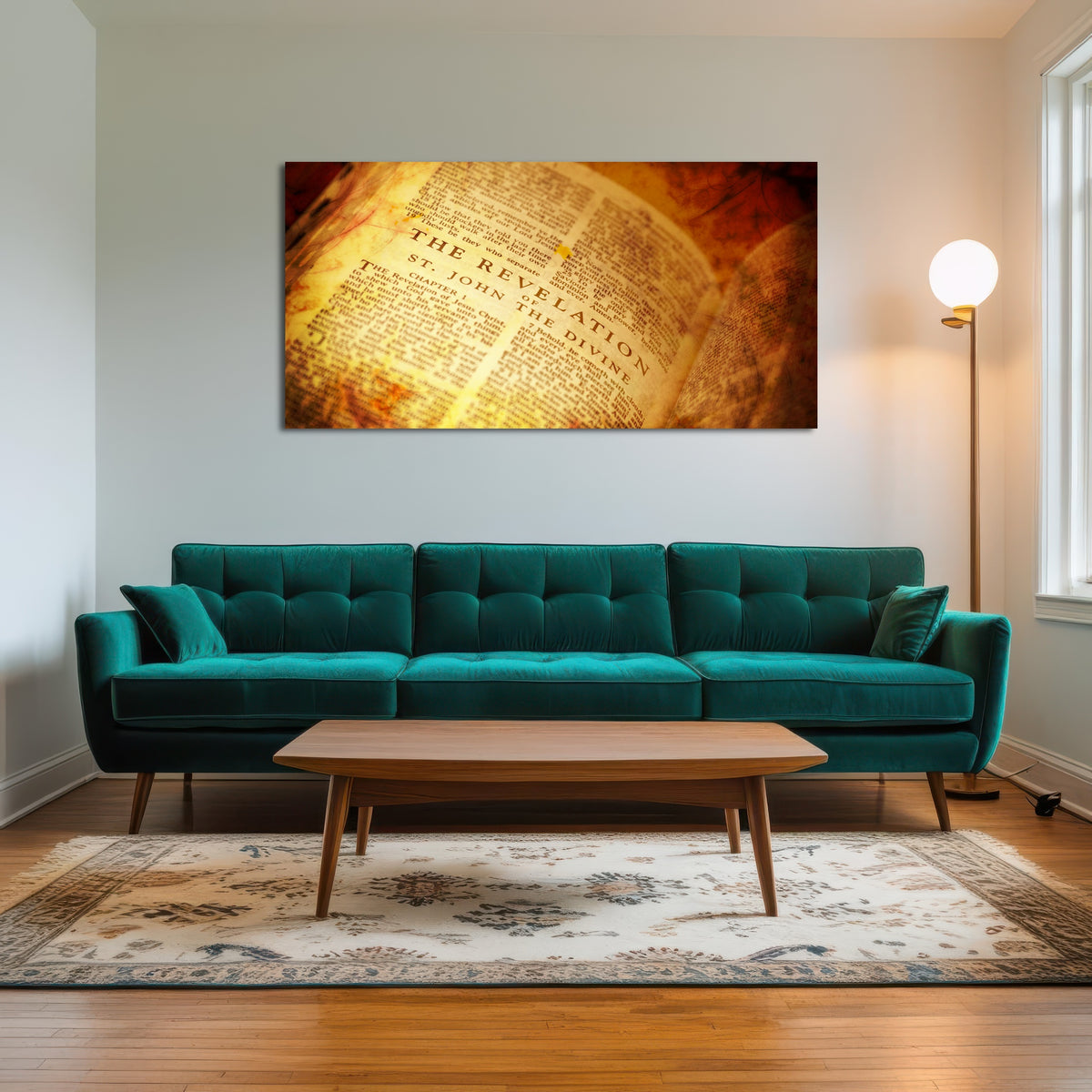 AUTO-MOCKUP ROOM | Bible showing The Revelation