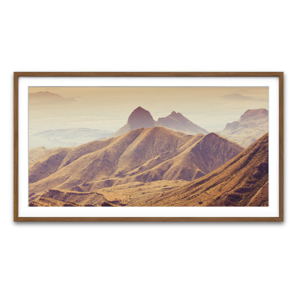 Framed Print 2x1 Walnut