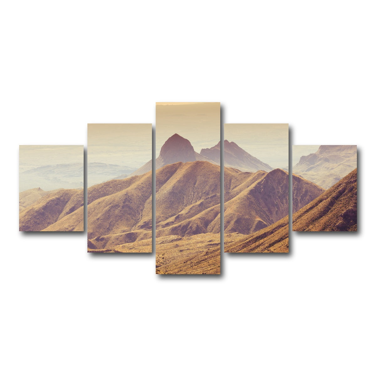 AUTO-MOCKUP WHITE | Big Bend National Park Chisos Mountains | 5 Piece | Gallery Wrap Canvas | group=5_short