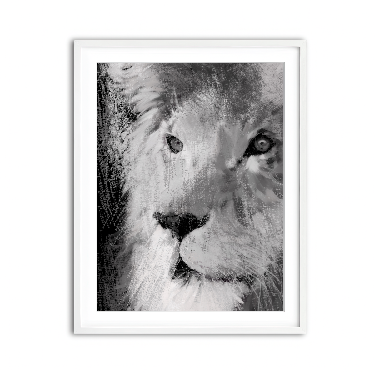 Framed Print 3x4 White