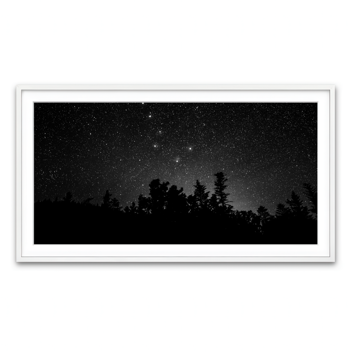 Framed Print 2x1 White