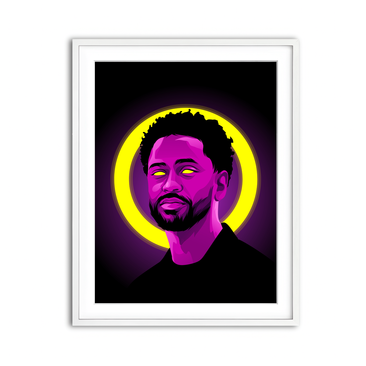 Framed Print 3x4 White