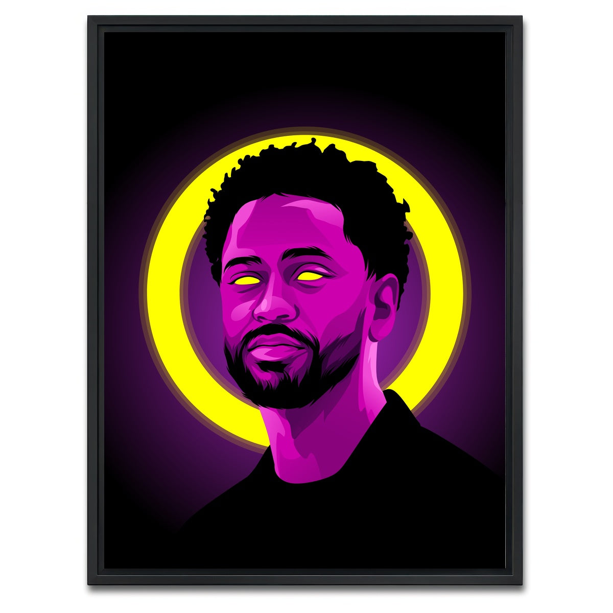 AUTO-MOCKUP WHITE | Big Sean | 1 Piece | Black Framed Canvas | group=3x4
