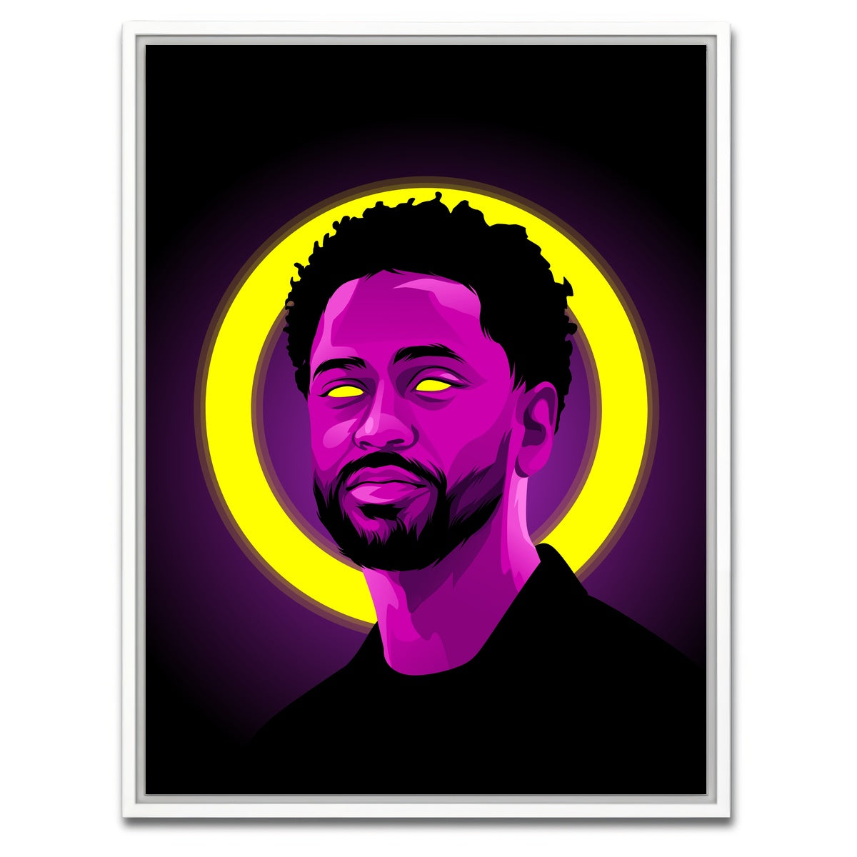 AUTO-MOCKUP WHITE | Big Sean | 1 Piece | White Framed Canvas | group=3x4