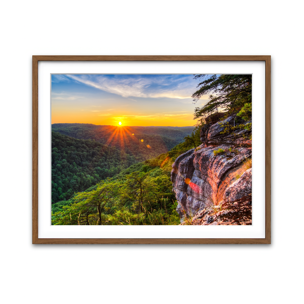 Framed Print 4x3 Walnut