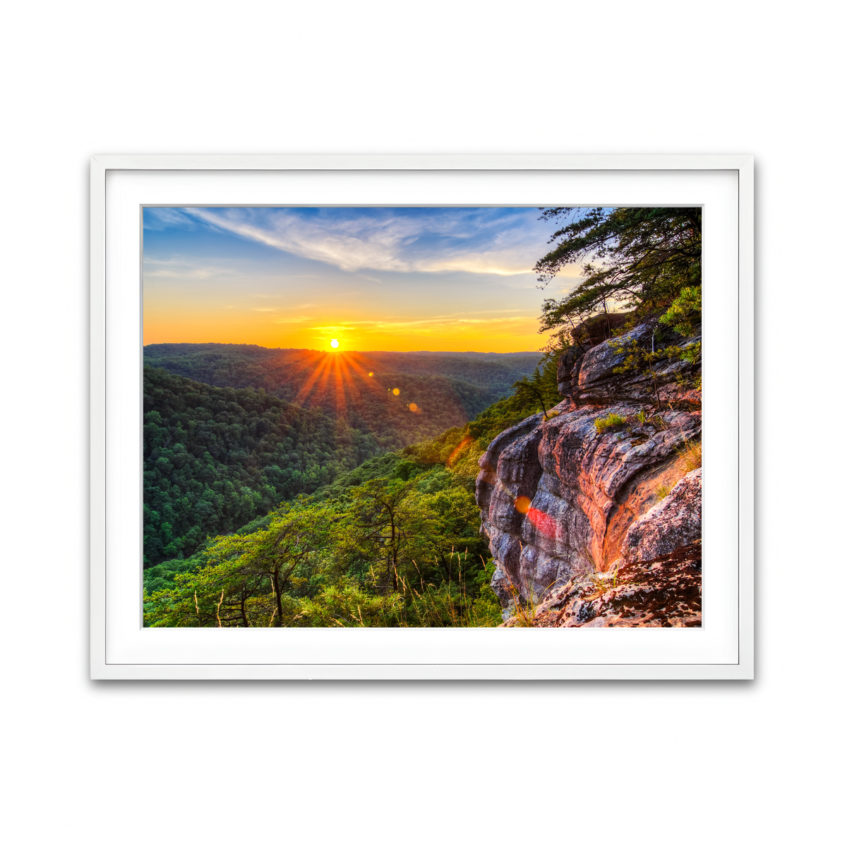 Framed Print 4x3 White