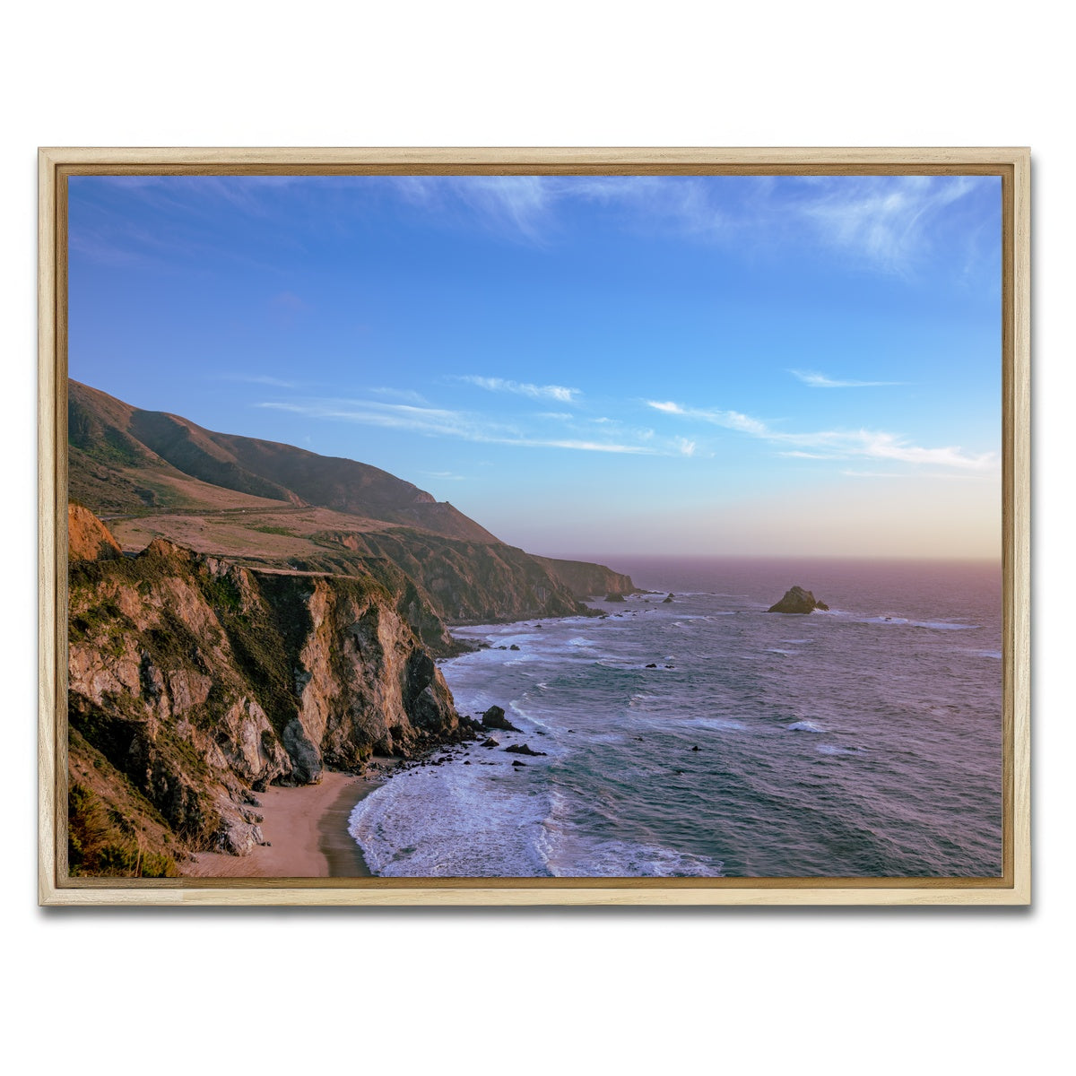 AUTO-MOCKUP WHITE | Big Sur | 1 Piece | Natural Framed Canvas | group=4x3