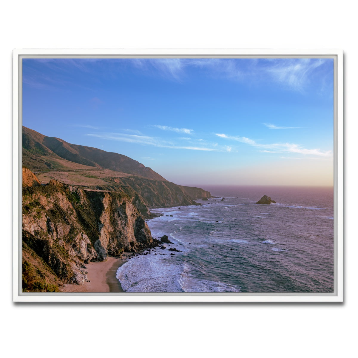 AUTO-MOCKUP WHITE | Big Sur | 1 Piece | White Framed Canvas | group=4x3