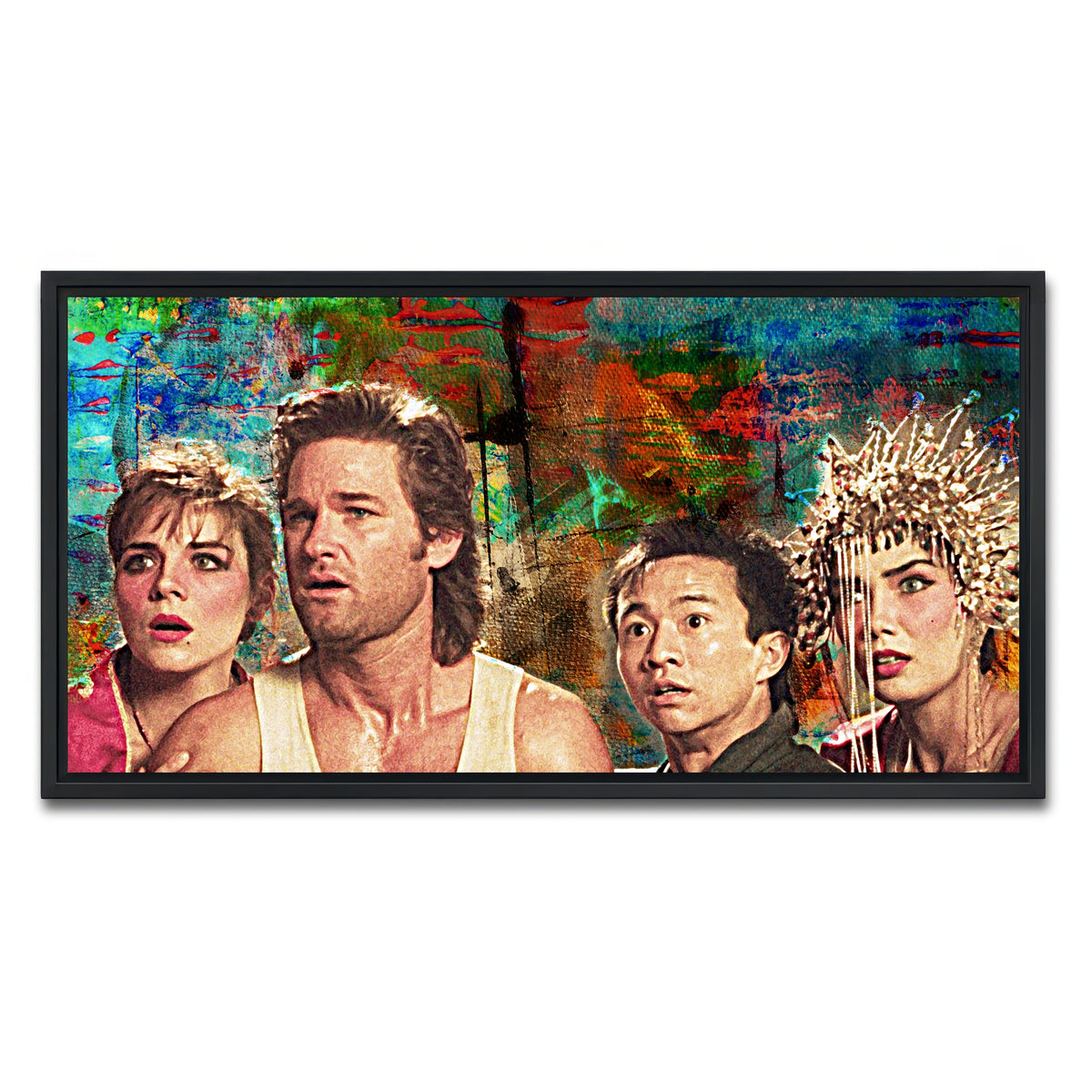 AUTO-MOCKUP WHITE | Big Trouble in Little China | 1 Piece | Black Framed Canvas | group=2x1