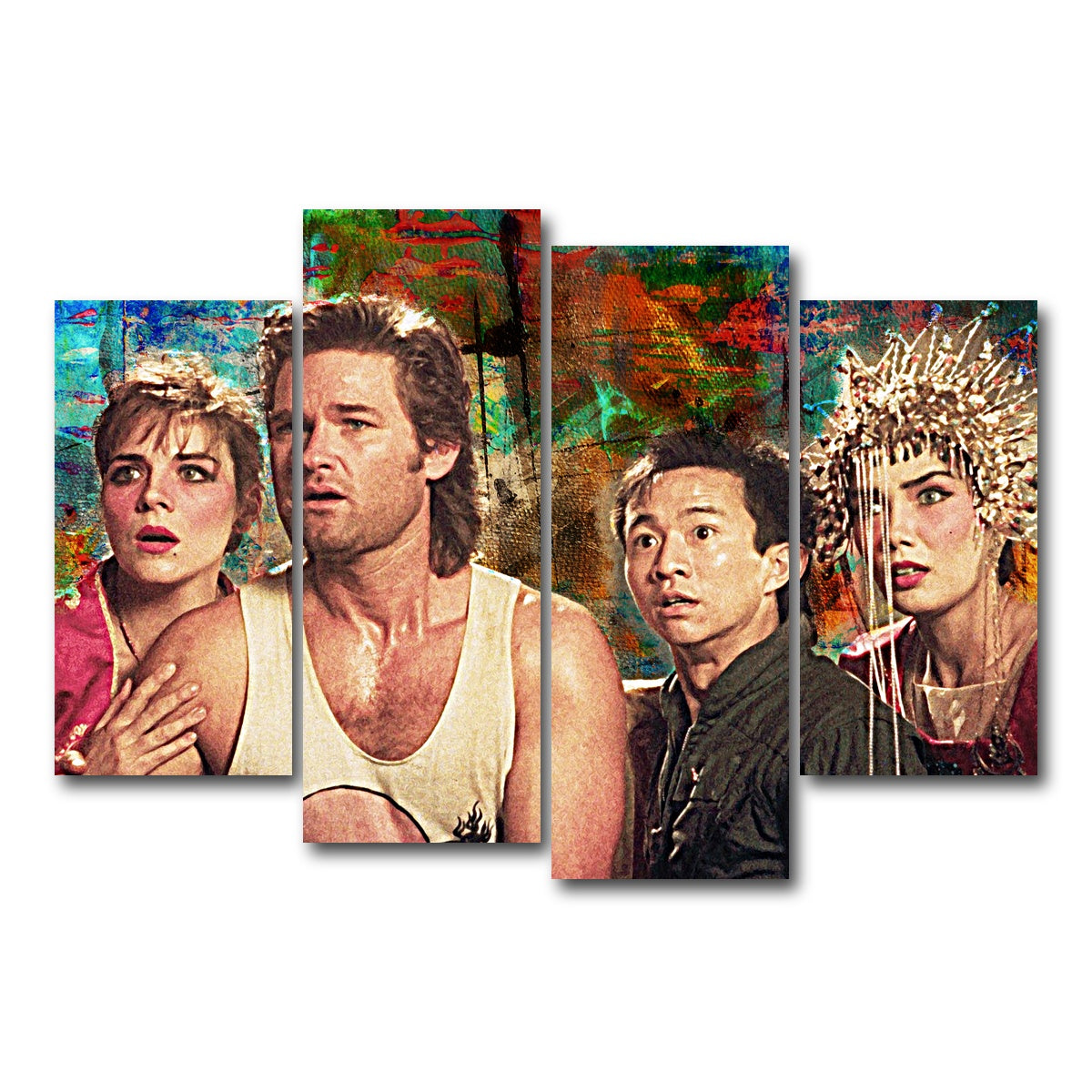 AUTO-MOCKUP WHITE | Big Trouble in Little China | 4 Piece | Gallery Wrap Canvas | group=4_short