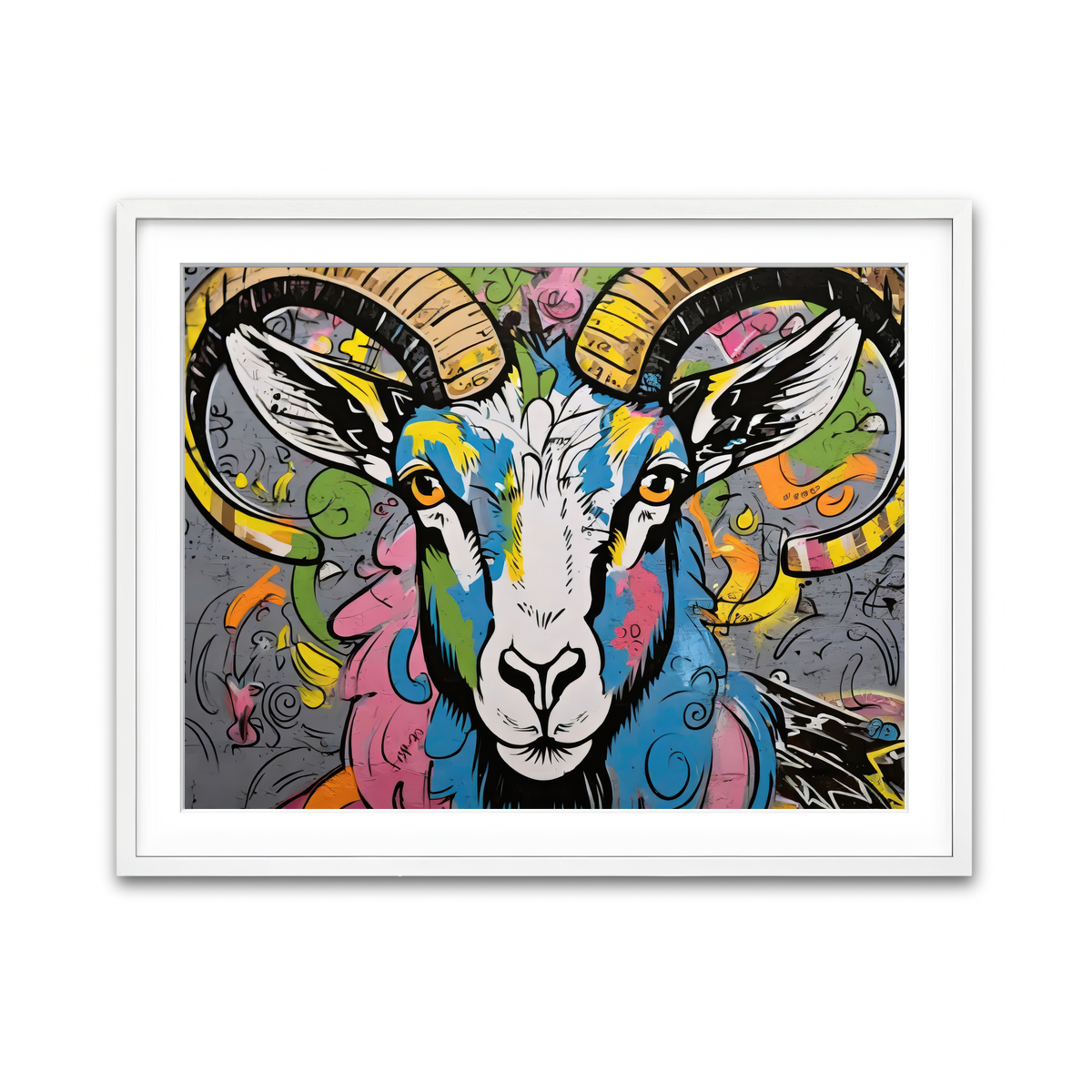 Framed Print 4x3 White