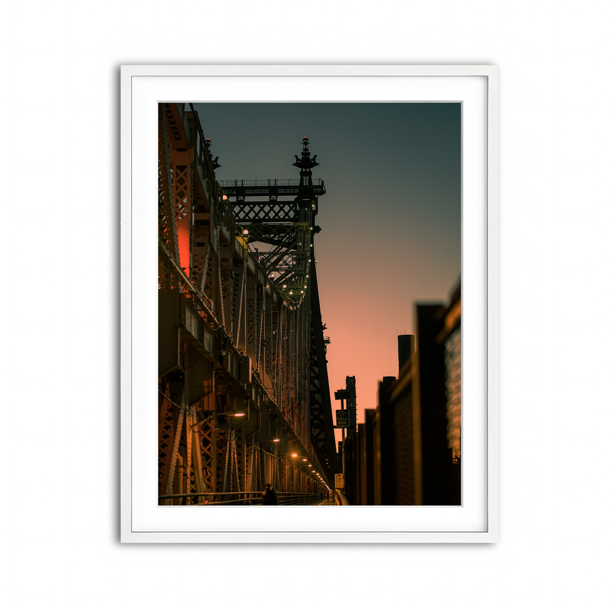 Framed Print 3x4 White