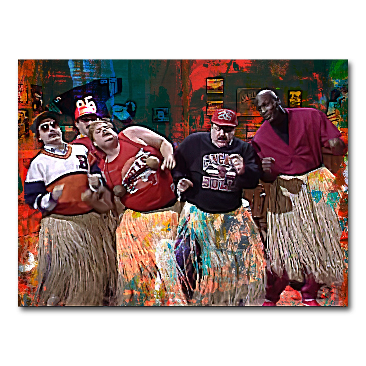 AUTO-MOCKUP WHITE | Bill Swerski's Super Fans & Jordan | 1 Piece | Gallery Wrap Canvas | group=4x3