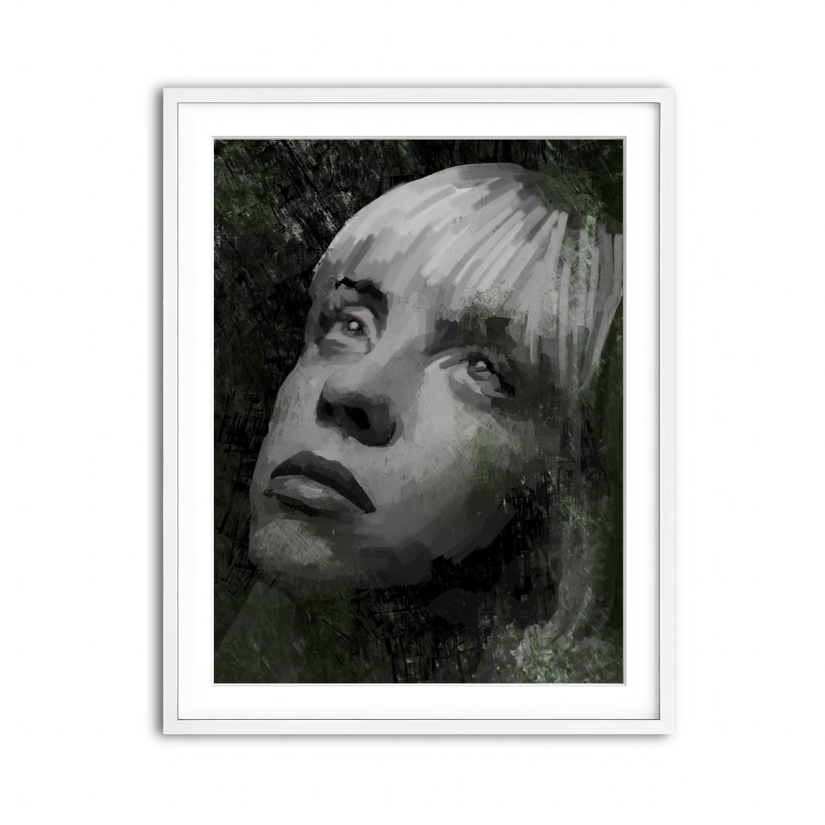 Framed Print 3x4 White