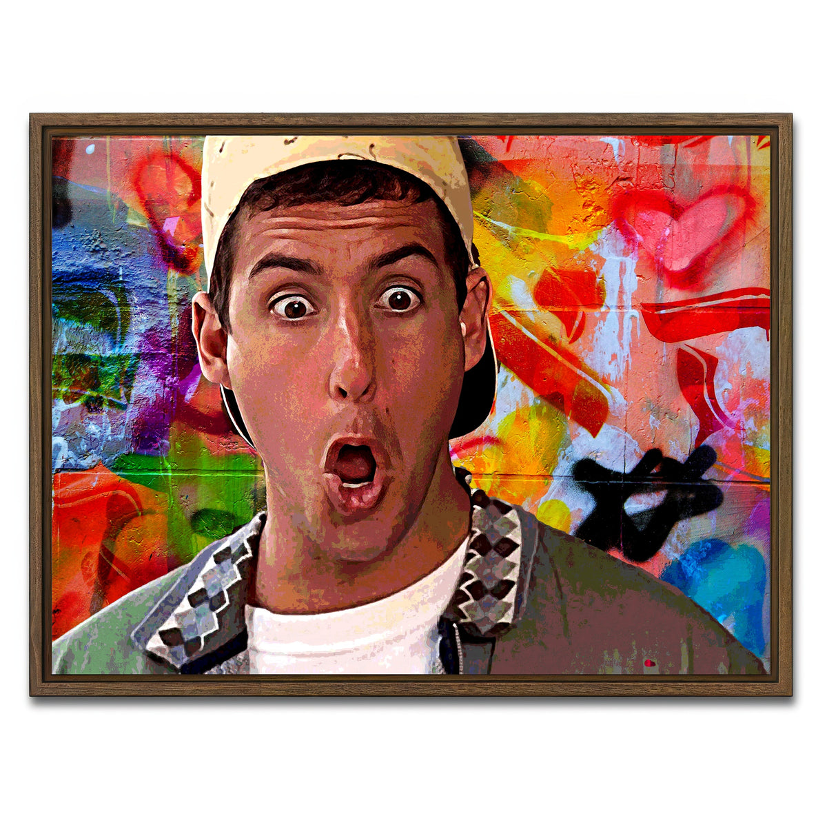 AUTO-MOCKUP WHITE | Billy Madison | 1 Piece | Walnut Framed Canvas | group=4x3