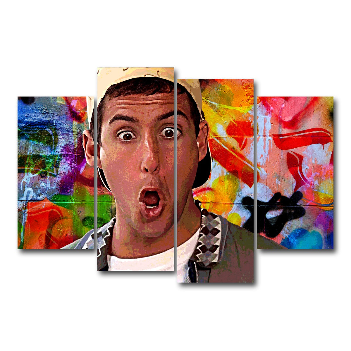 AUTO-MOCKUP WHITE | Billy Madison | 4 Piece | Gallery Wrap Canvas | group=4_short