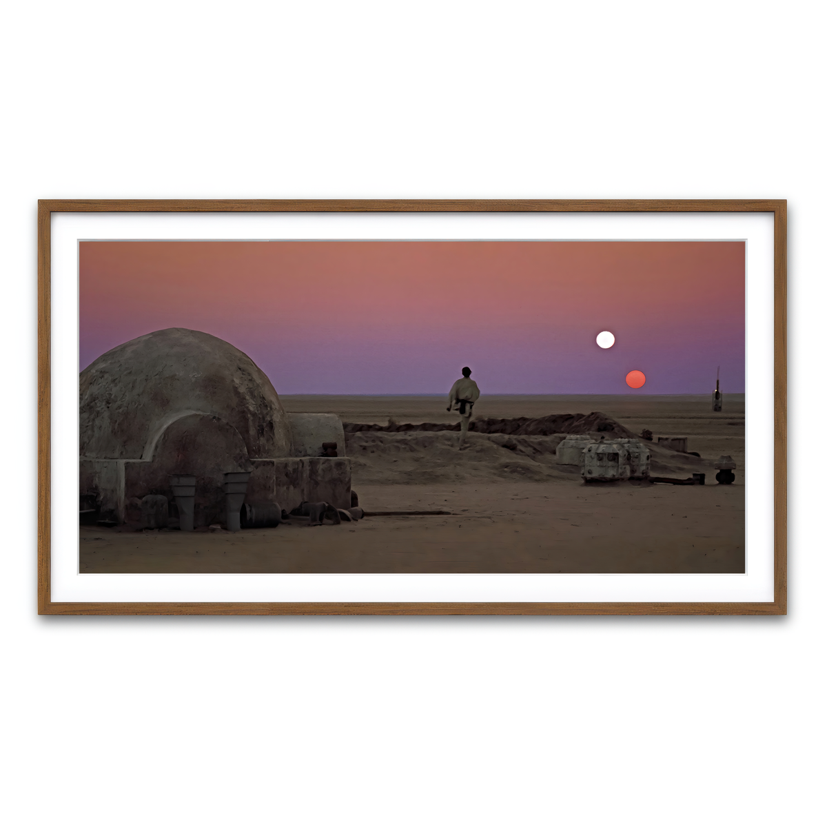 Framed Print 2x1 Walnut