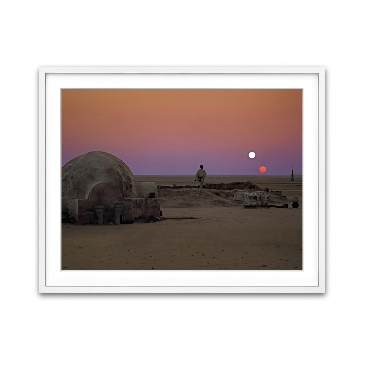 Framed Print 4x3 White