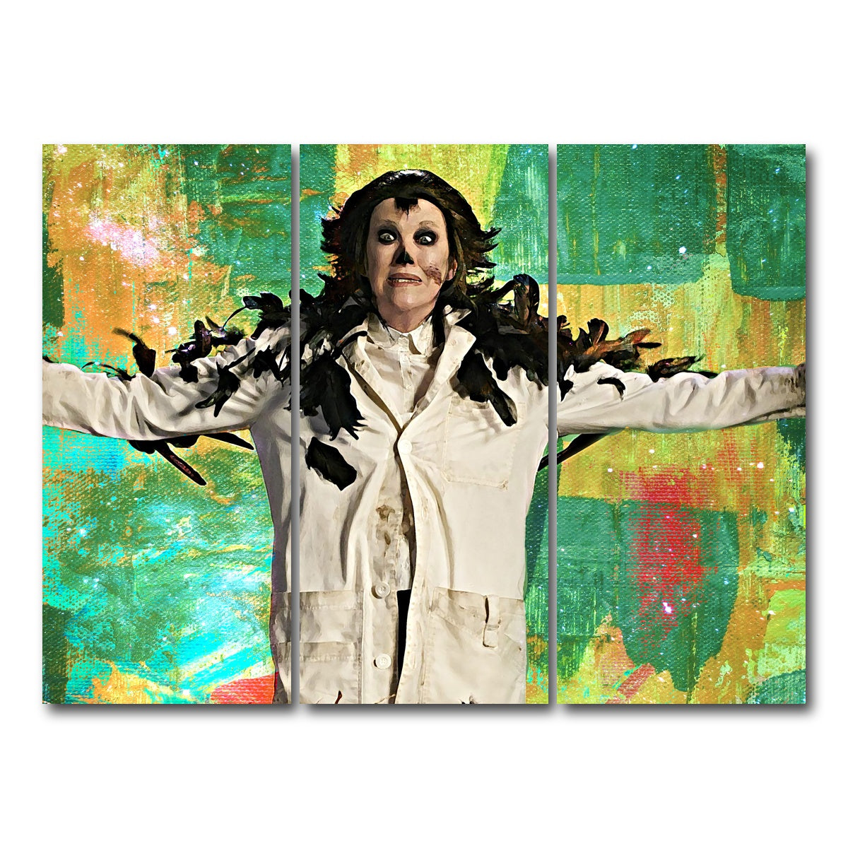 AUTO-MOCKUP WHITE | Bird Moira | 3 Piece | Gallery Wrap Canvas | group=8x18