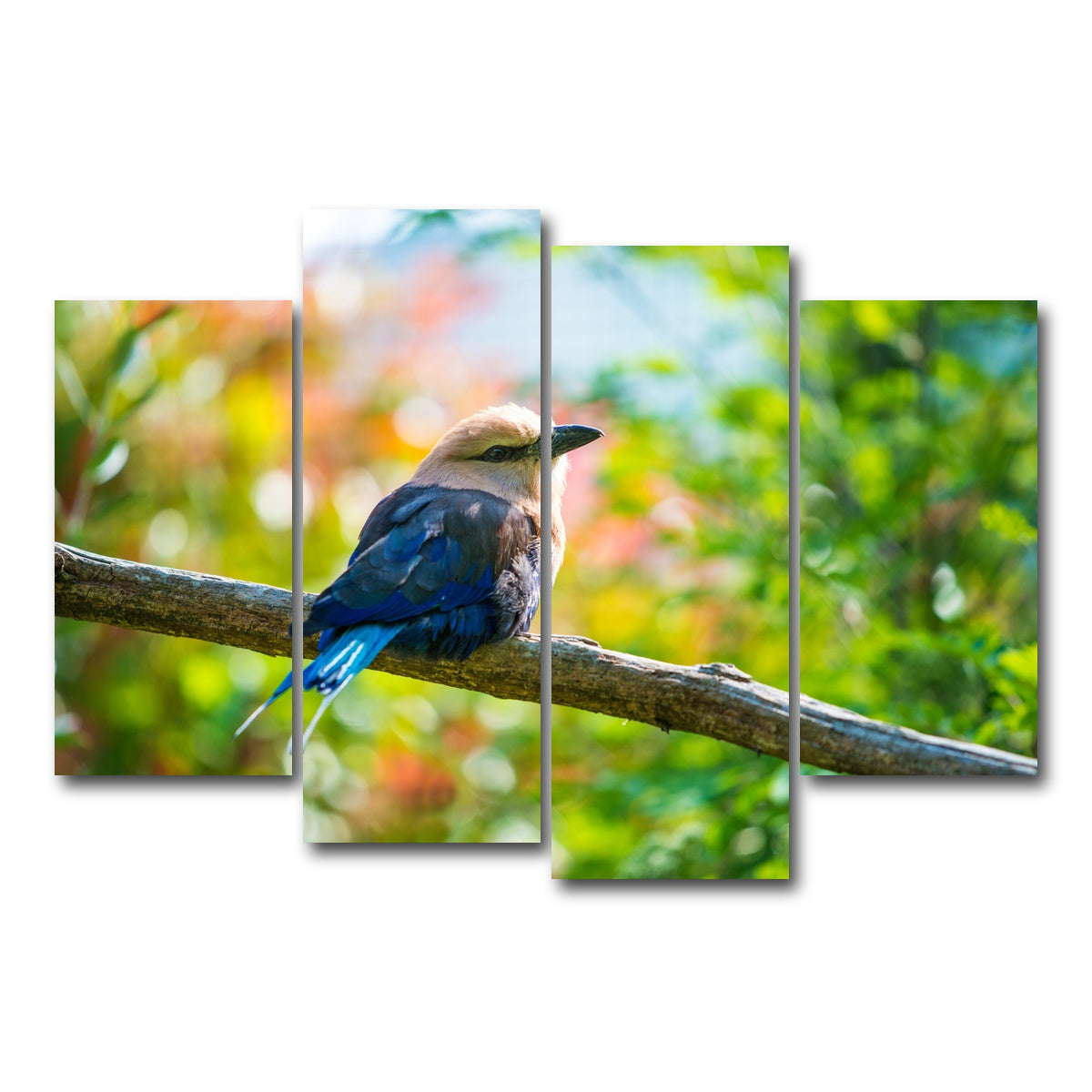 AUTO-MOCKUP WHITE | Bird on a tree | 4 Piece | Gallery Wrap Canvas | group=4_short