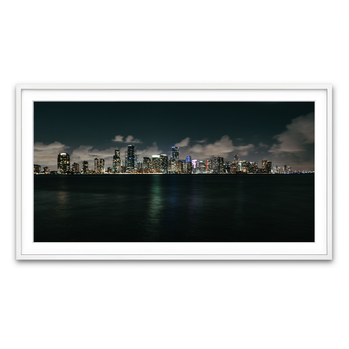 Framed Print 2x1 White