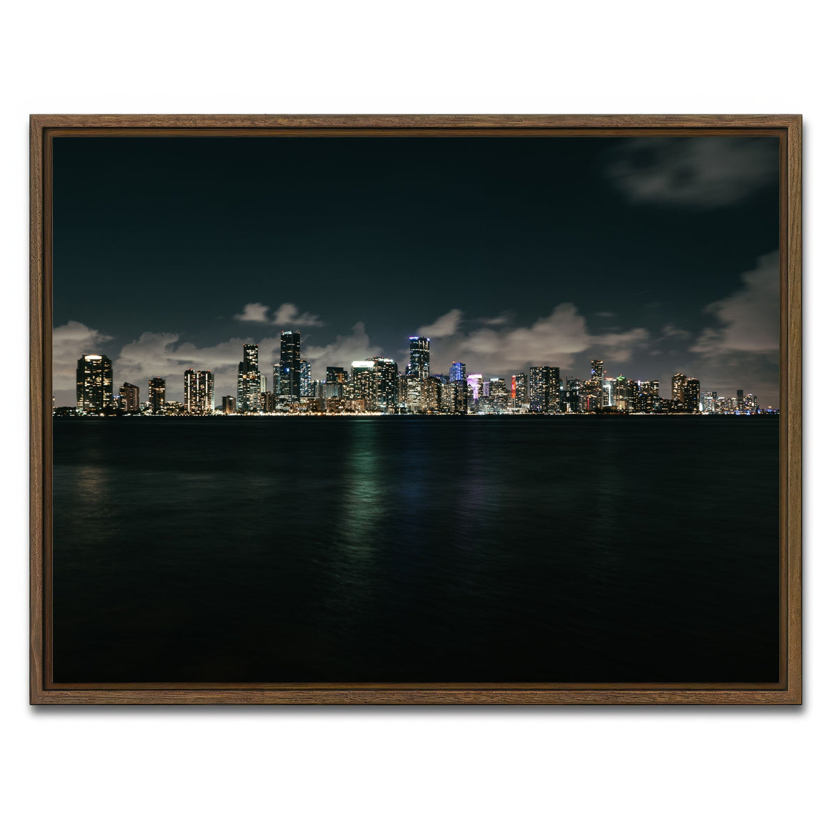 AUTO-MOCKUP WHITE | Biscayne Bay | 1 Piece | Walnut Framed Canvas | group=4x3