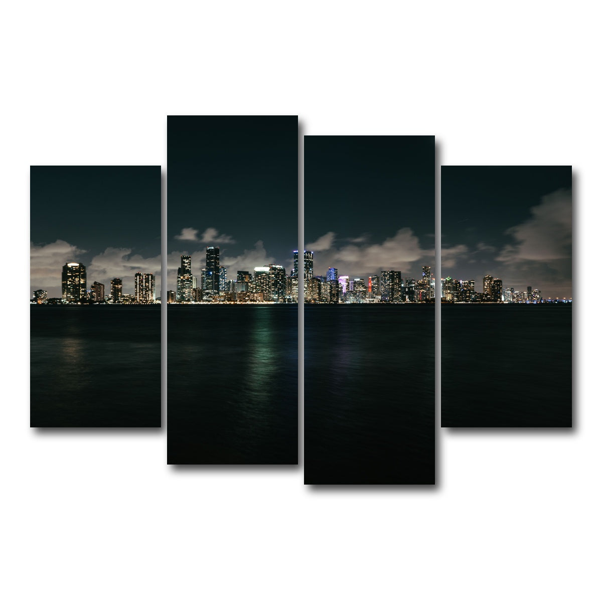 AUTO-MOCKUP WHITE | Biscayne Bay | 4 Piece | Gallery Wrap Canvas | group=4_short