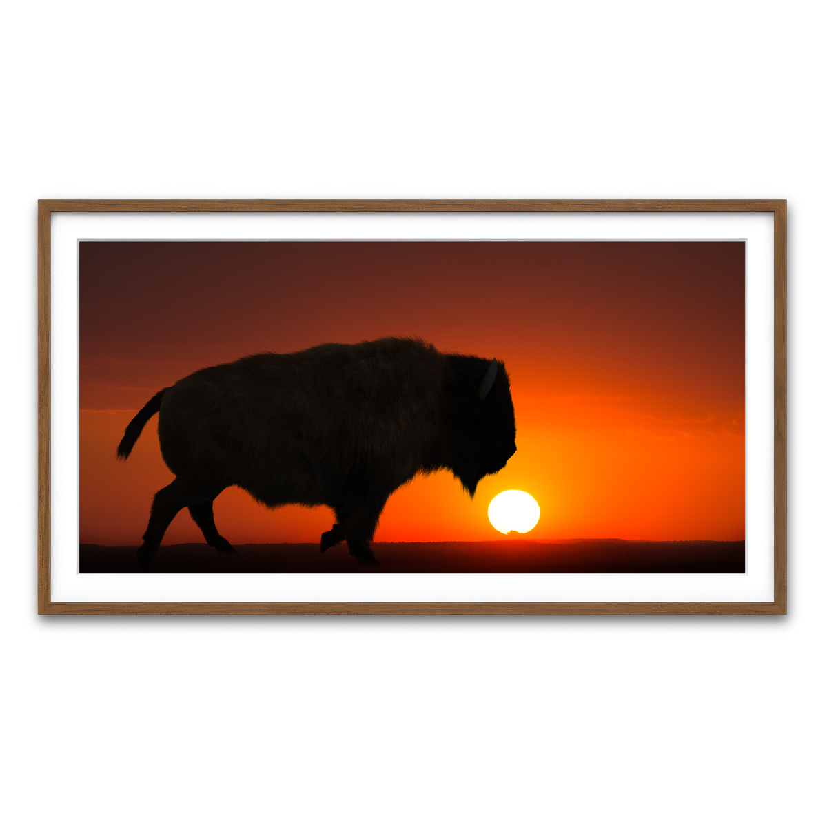 Framed Print 2x1 Walnut