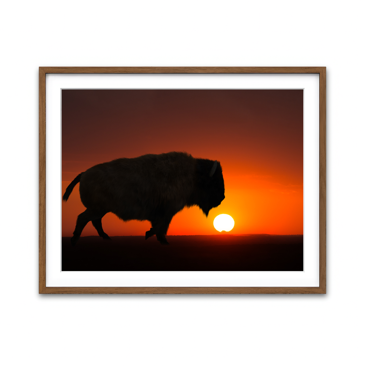 Framed Print 4x3 Walnut