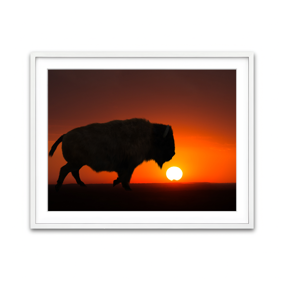 Framed Print 4x3 White