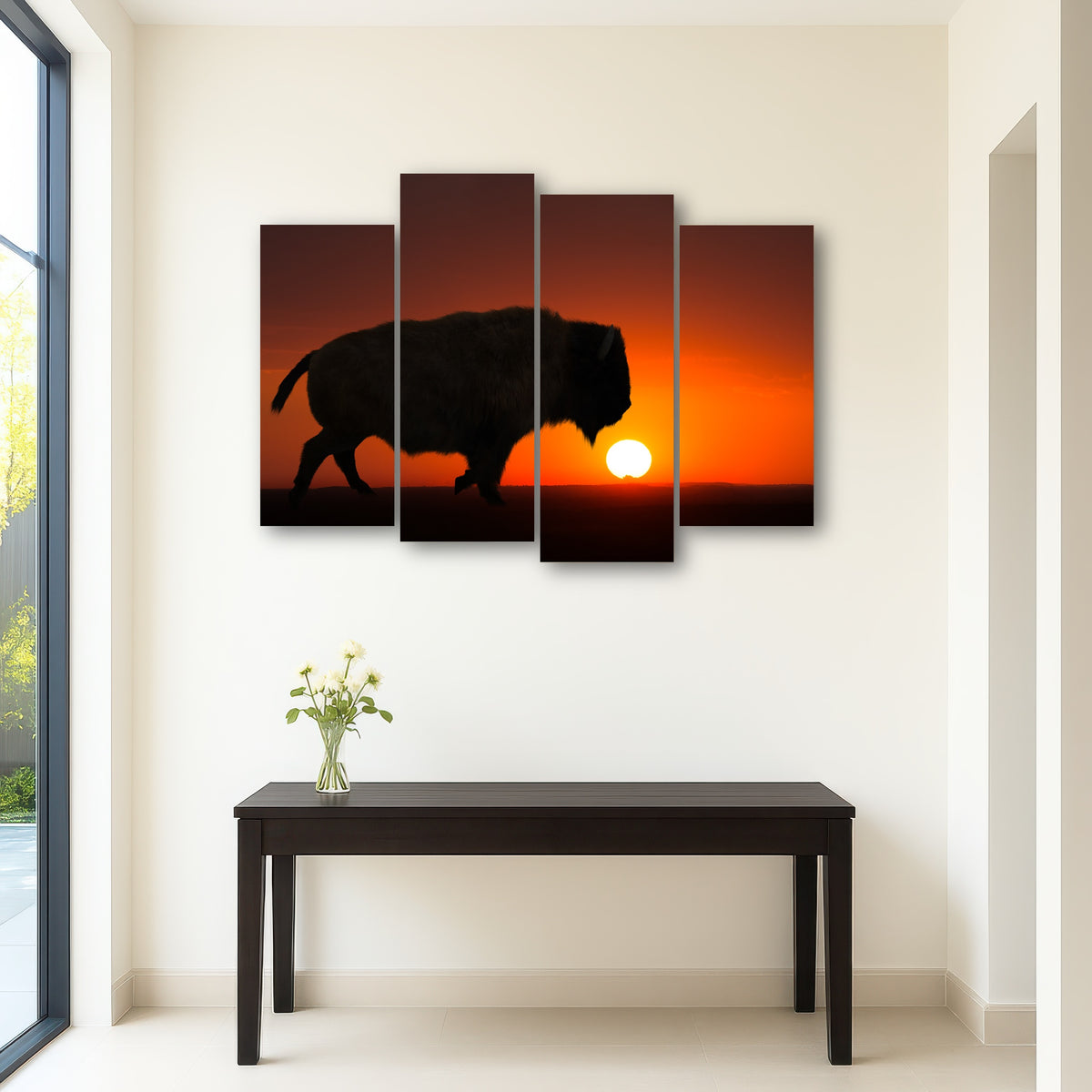 AUTO-MOCKUP ROOM | Bison at Sunset