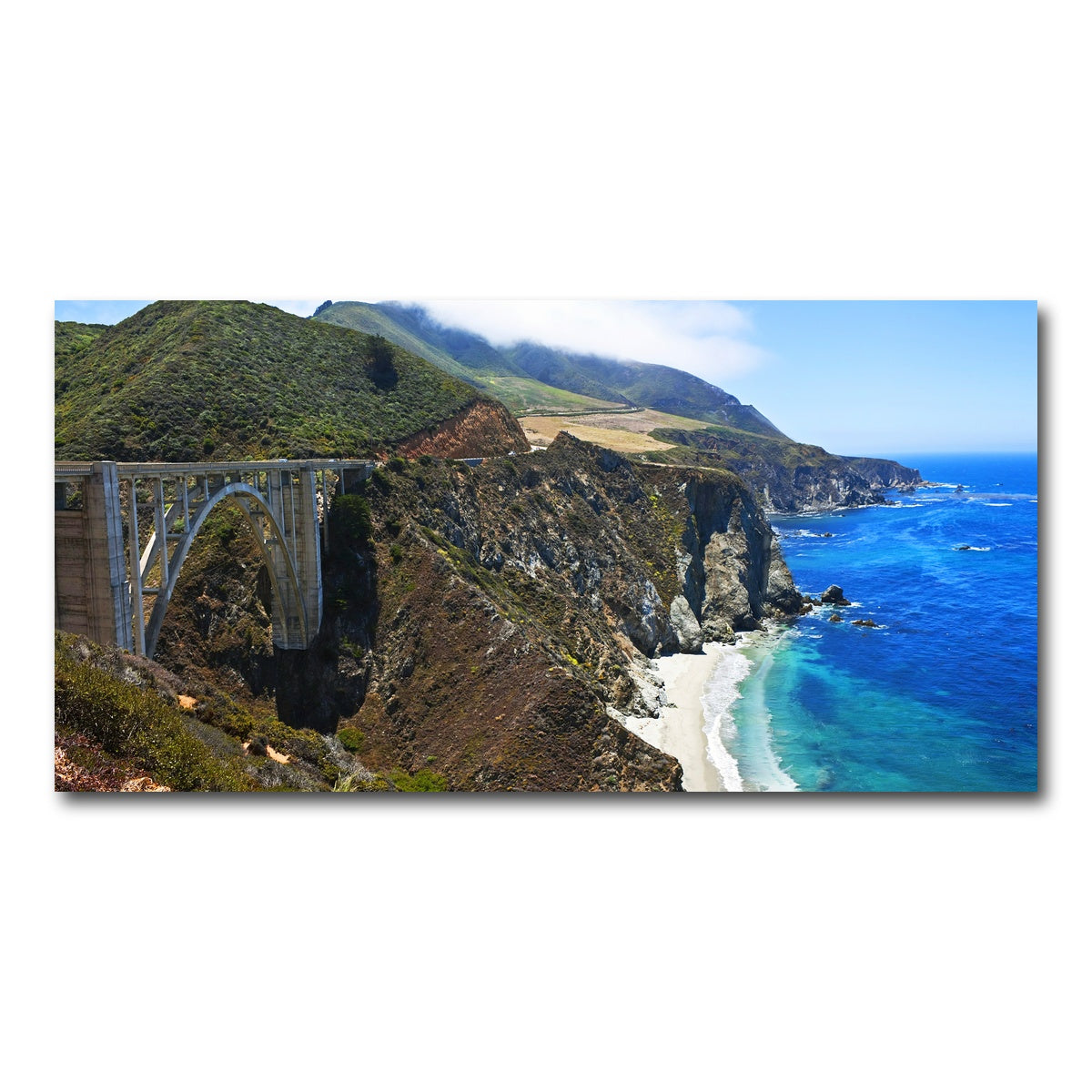 AUTO-MOCKUP WHITE | Bixby Creek Bridge | 1 Piece | Gallery Wrap Canvas | group=2x1