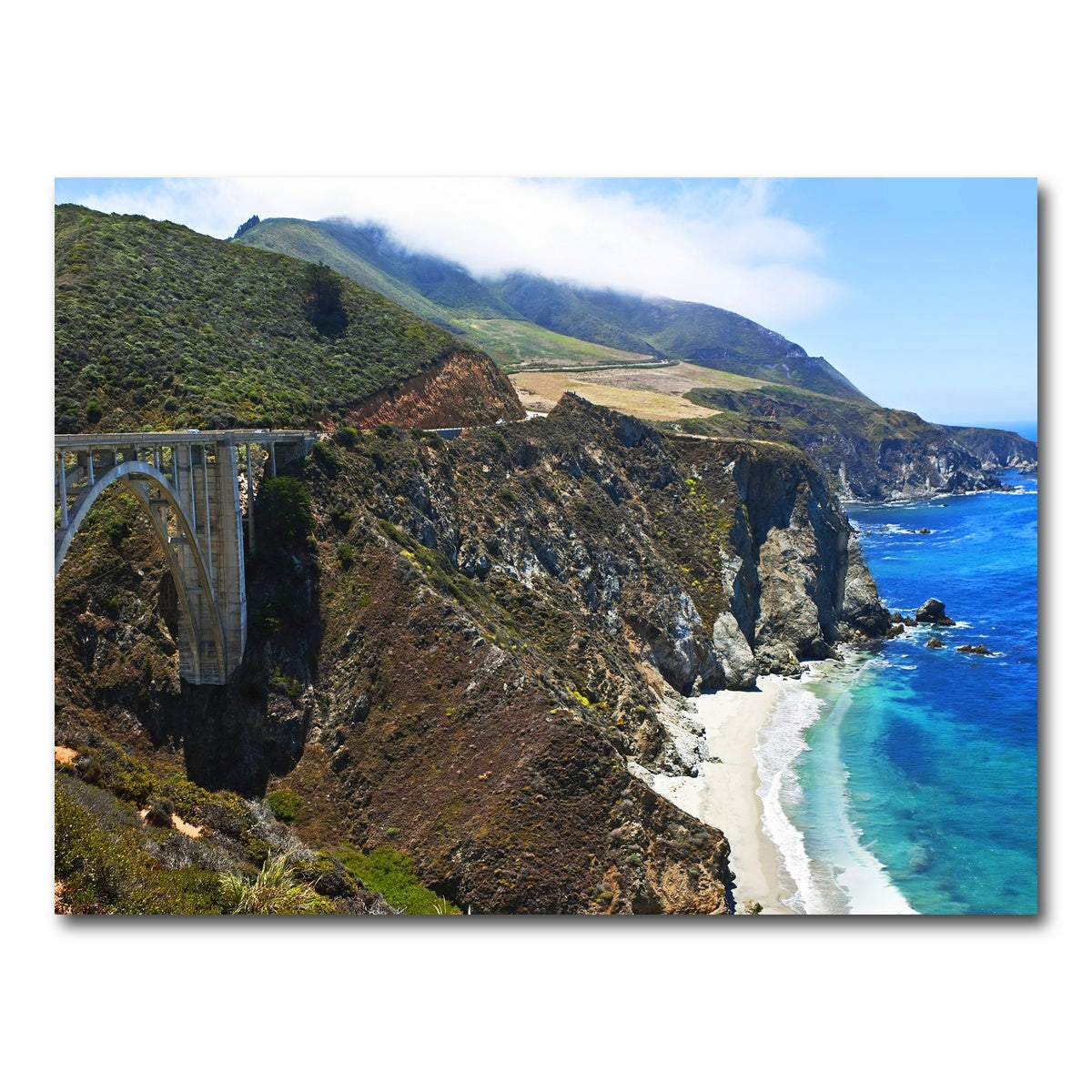 AUTO-MOCKUP WHITE | Bixby Creek Bridge | 1 Piece | Gallery Wrap Canvas | group=4x3
