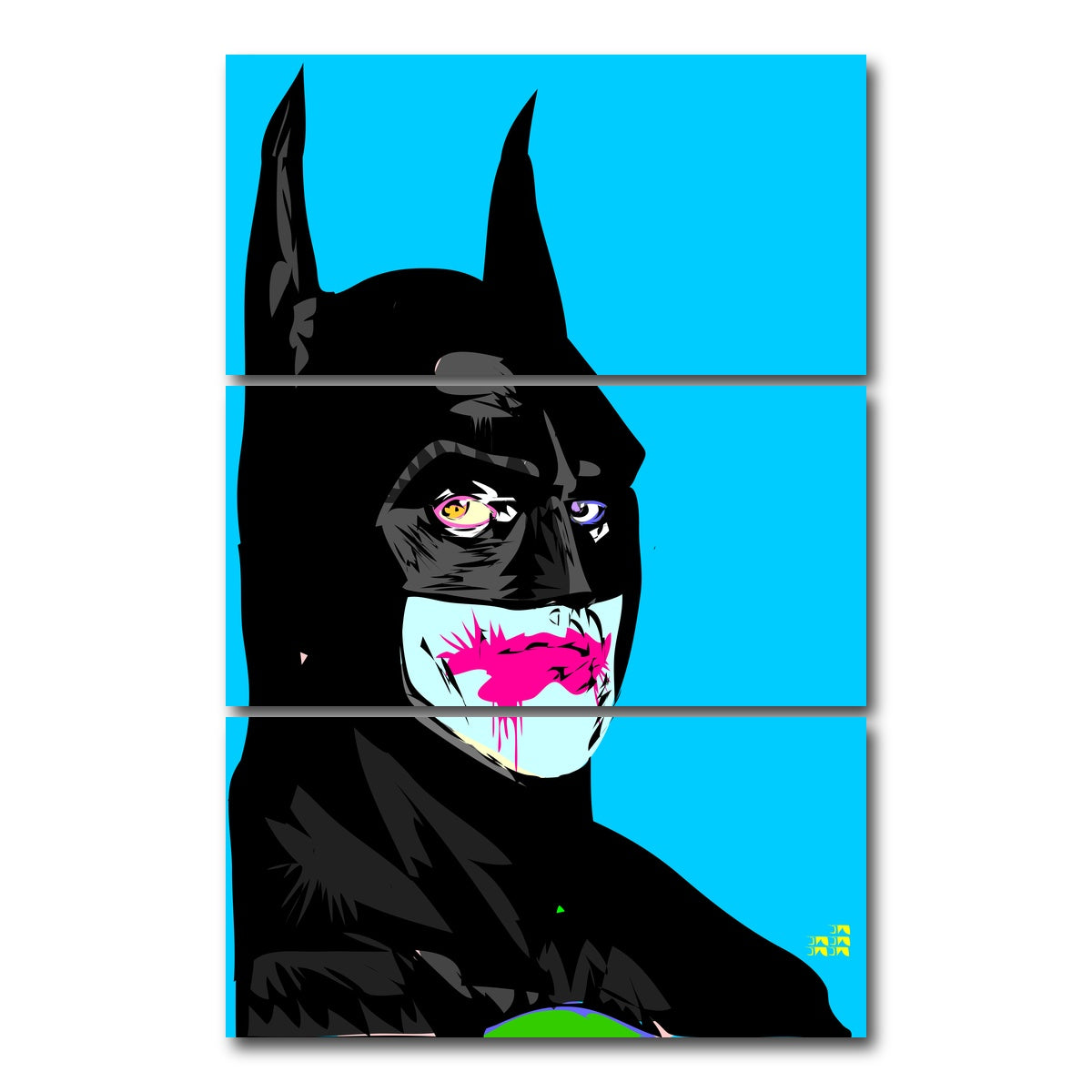 AUTO-MOCKUP WHITE | Bizzaro | 3 Piece | Gallery Wrap Canvas | group=12x24_stacked