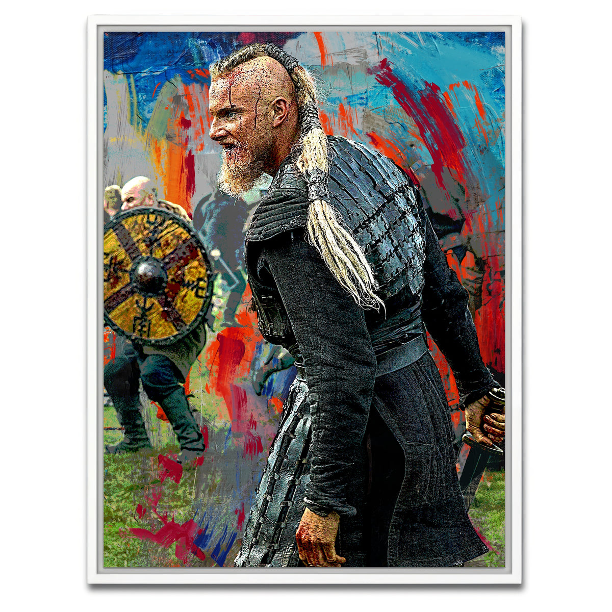 AUTO-MOCKUP WHITE | Bjorn Ironside | 1 Piece | White Framed Canvas | group=3x4