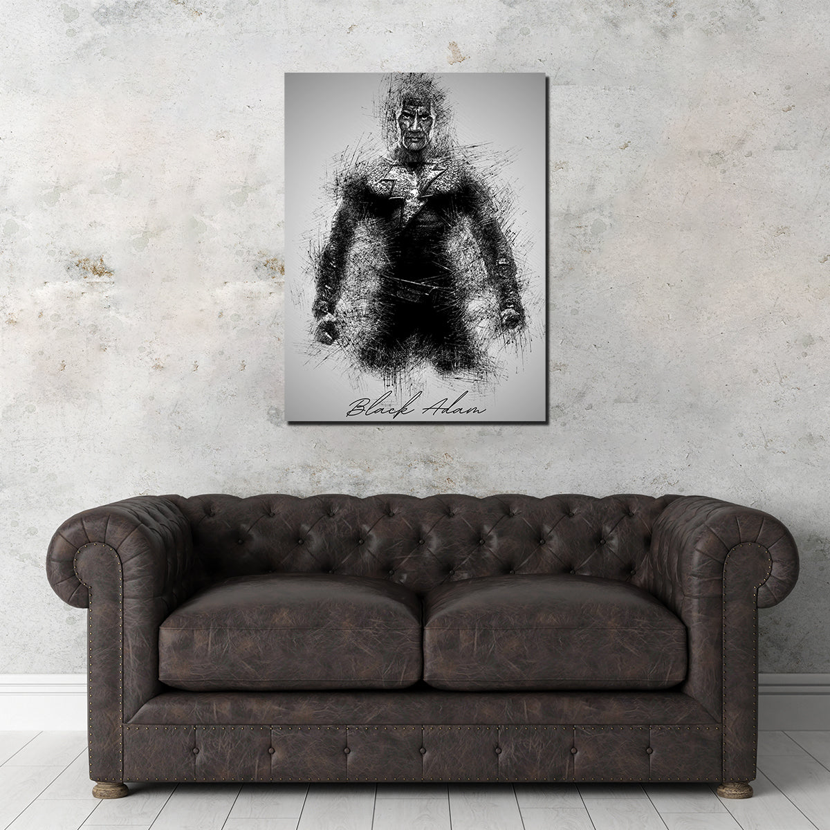Black Adam Wall Art