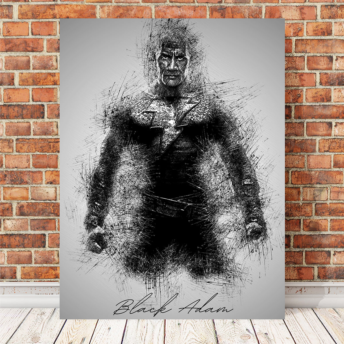 Black Adam Wall Art