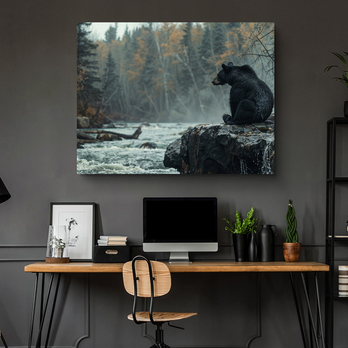 Black Bear River Wall Art