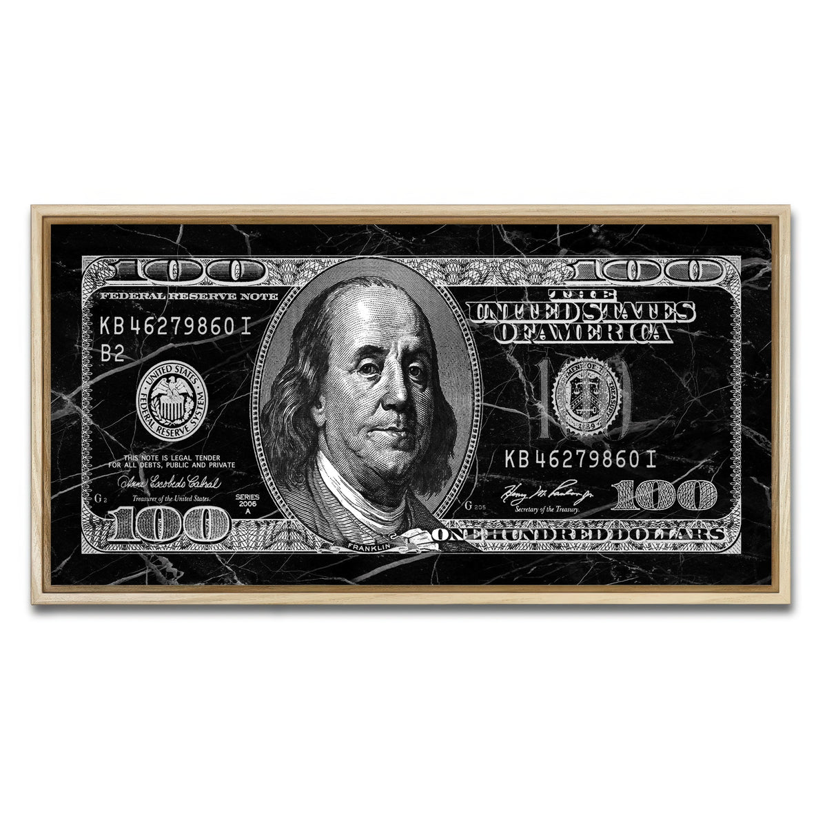 Black Marble Benny Wall Art