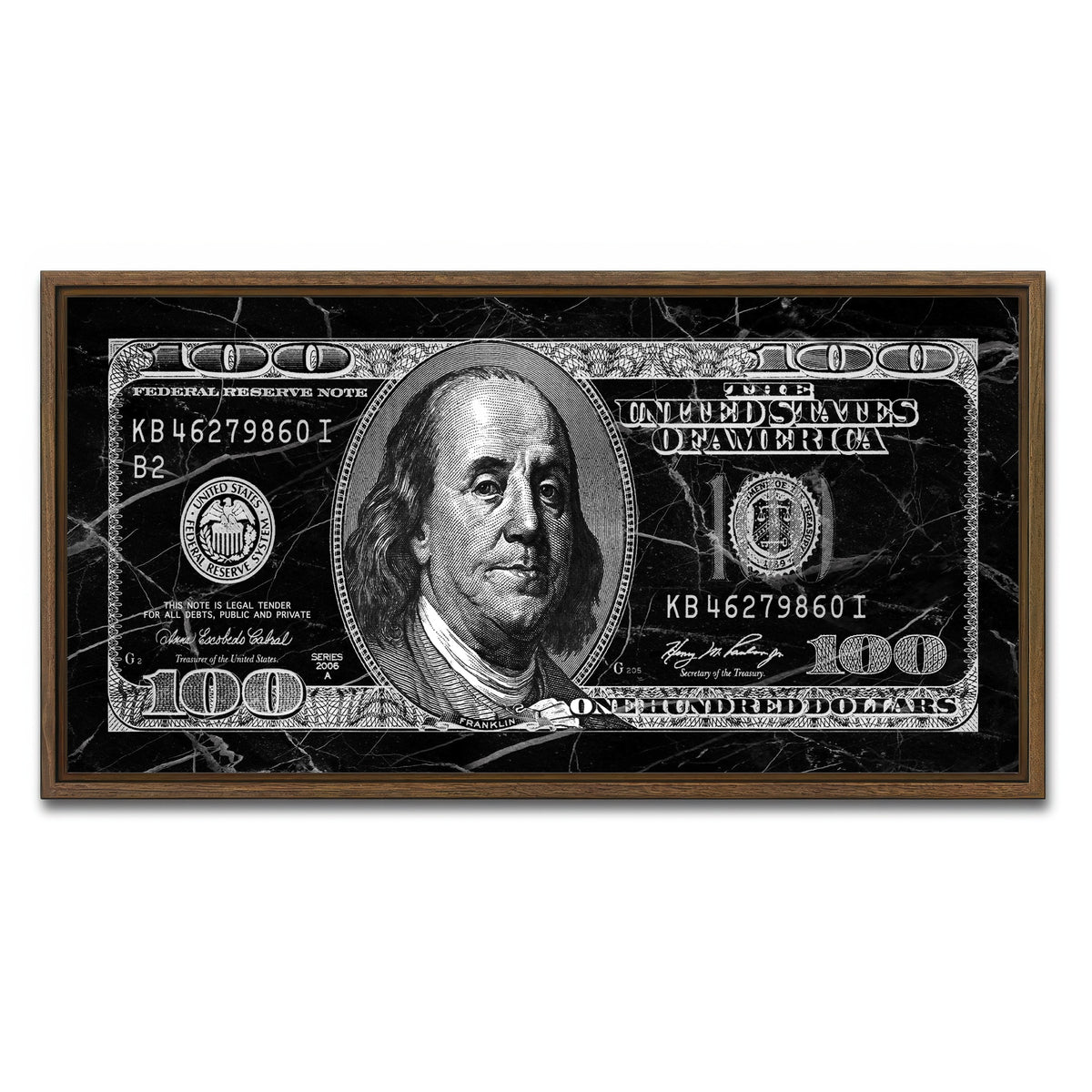 Black Marble Benny Wall Art