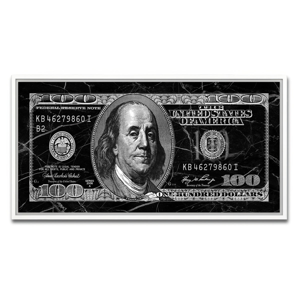 Black Marble Benny Wall Art