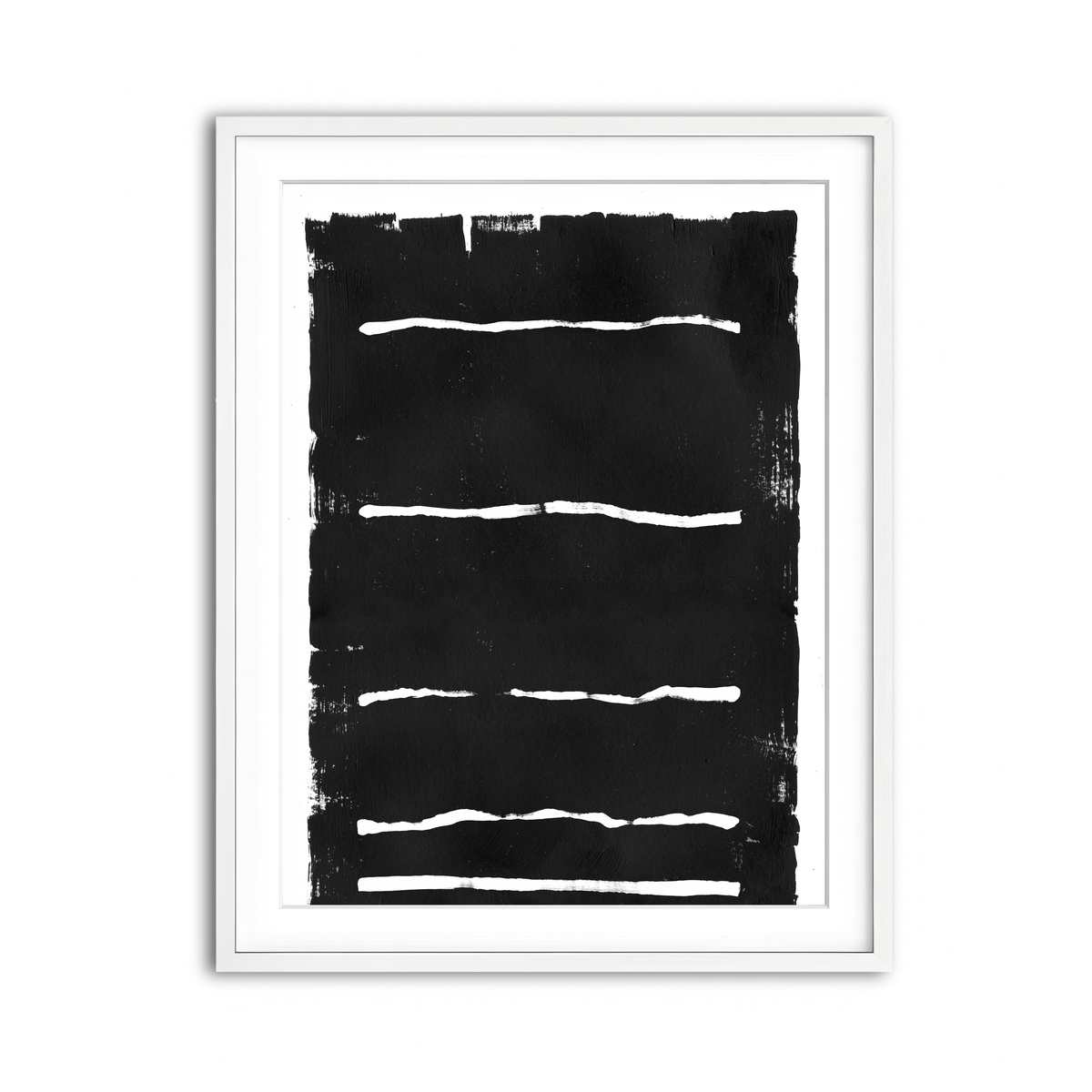 Framed Print 3x4 White