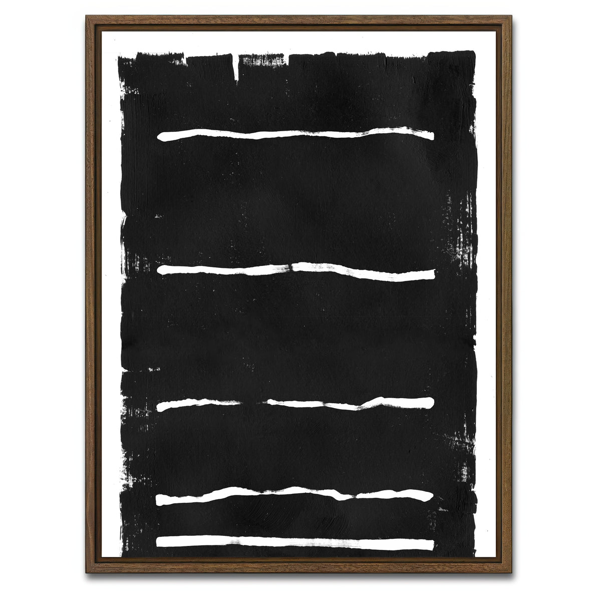 AUTO-MOCKUP WHITE | Black Background | 1 Piece | Walnut Framed Canvas | group=3x4