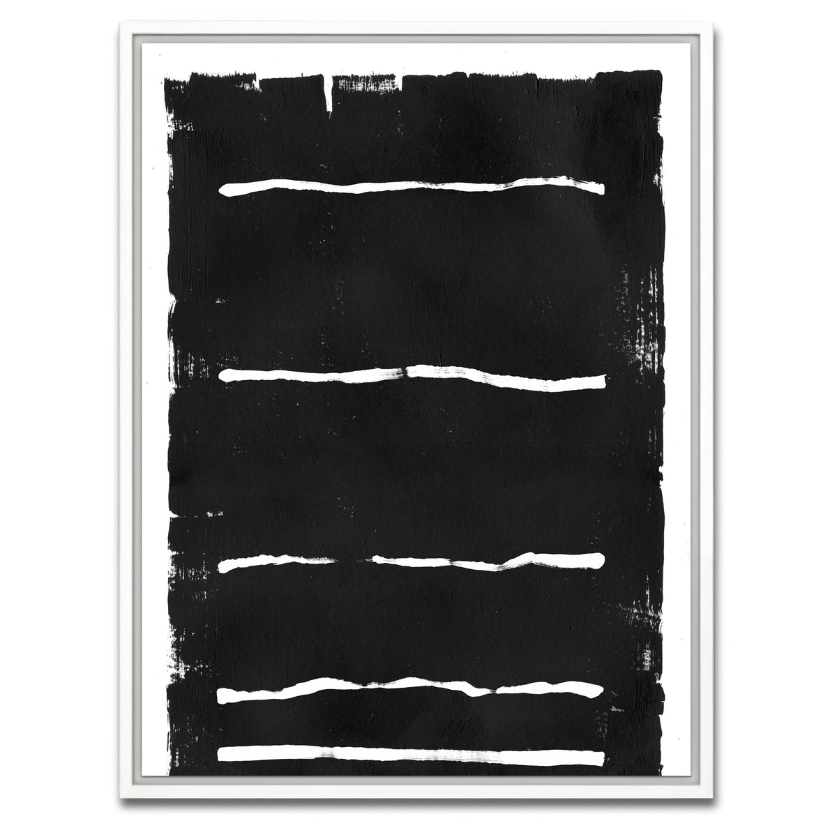 AUTO-MOCKUP WHITE | Black Background | 1 Piece | White Framed Canvas | group=3x4