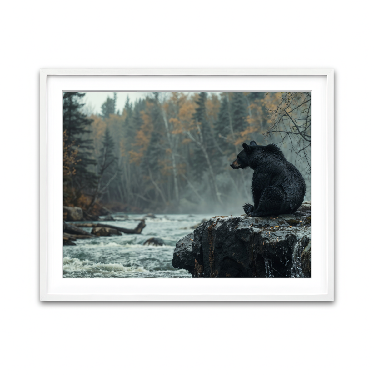 Framed Print 4x3 White