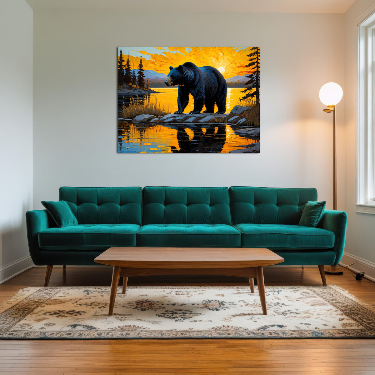 AUTO-MOCKUP ROOM | Black Bear Sunset